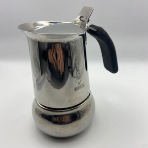 Bialetti Stovetop Espresso Coffee Maker Moka Pot Stainless Steel Brewer